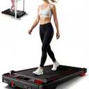 Walking Pad Treadmill, BestGod Incline Under Desk Treadmill 330lbs Capacity, 2.5HP Portable Treadmills for Home, Compact Treadmills Mini Running Machine with Remote Control