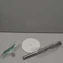 NearMoon Standing Paper Towel Holder, Kitchen Paper Towel Tissue Holder- for Bathroom Countertop, Standard or Jumbo-Sized Roll Paper (with Marble Base, Chrome Finish)