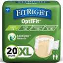 Extra+ Adult Diapers, Disposable Incontinence Briefs, Leak-Proof Diaper, Absorbent Briefs For Men and Women, Maximum Protection, X-Large, 56  64 in, 20 briefs per bag