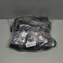 LUCMO Car Backseat Organizer with Touch Screen Tablet Holder,9 Storage Pockets Storage Organizer,Protectors Kick Mats Travel Accessories (Black, 2 Pack with Food Tray)