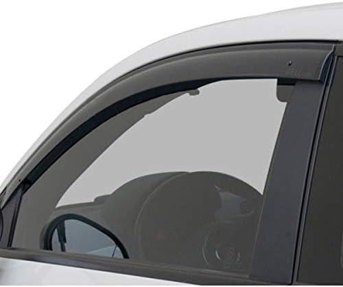 WellVisors Window Visors Wind Deflectors Compatible with Fiat 500 500c 500e 2012-2019 Premium Series Rain Guards 3-847FA001