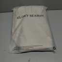 Retro Farmhouse Ruffle Tablecloth Cotton Flounces Trim Washable Table Cover Tablecloths for Rectangle Table Baby Shower Kitchen Party Wedding Decor,60''x120'' (Off-white)