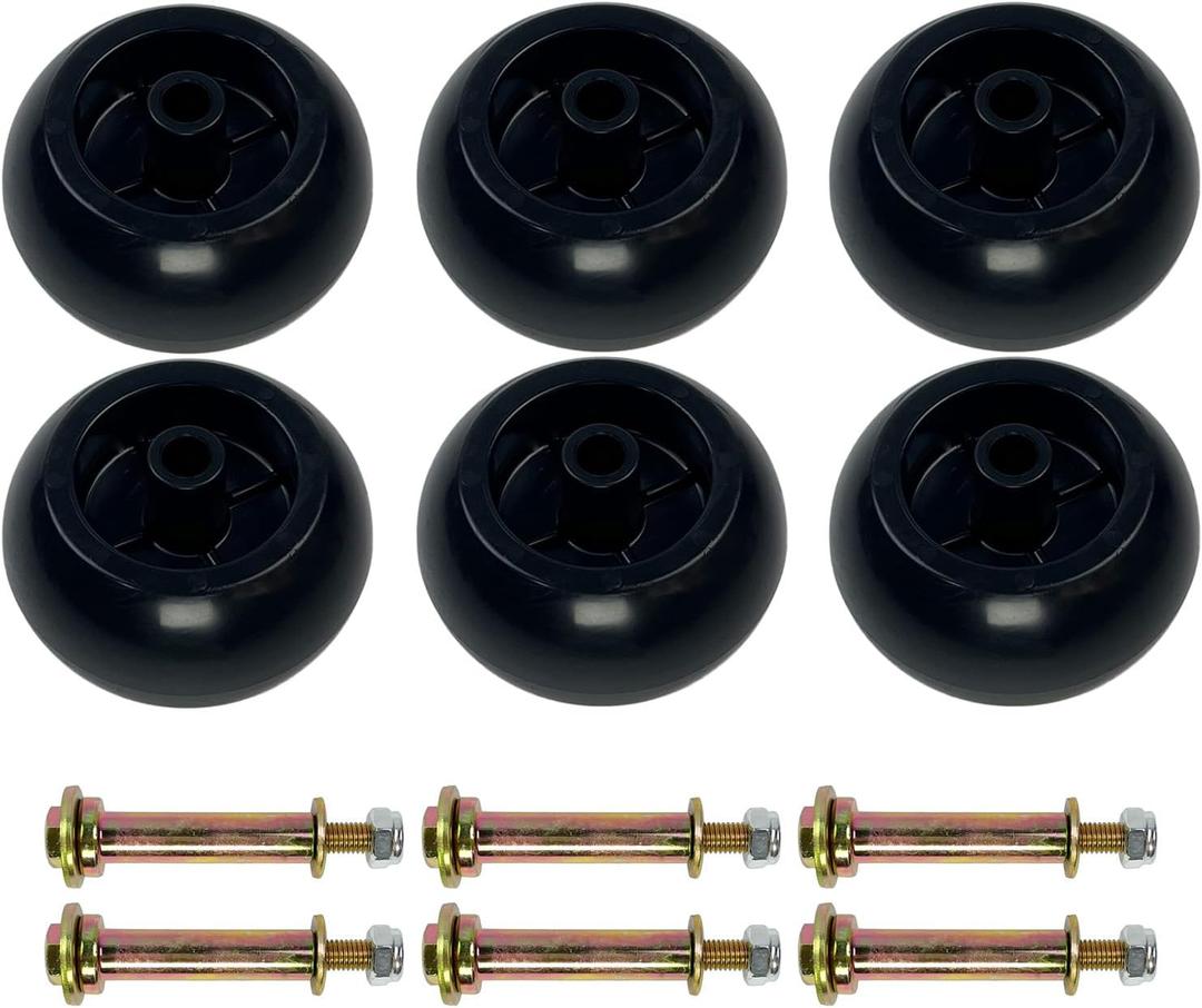 Lawn Mower Anti Scalp Deck Wheel Kit Compatible with Bad Boy 022-5234-98 Exmark 103-3168 103-4051 103-7263 1-603299 & Many Mower Deck Wheels Bore 5/8 Wheel Size 5-2.75"