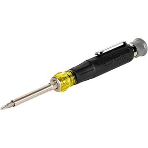 Klein Tools 32600P Mini Precision Screwdriver with Pocket Clip, 13-in-1 Magnetic All-Purpose Driver with Nut Drivers, Phillips, Slotted, and TORX Tips