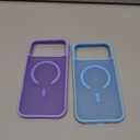 SUPFINE Magnetic for iPhone 17 Pro Max Case (Compatible with MagSafe)(Military Grade Drop Protection) Translucent Matte Shockproof with Anti-Fingerprint Phone Cover 2025,Purple (2 Pack)