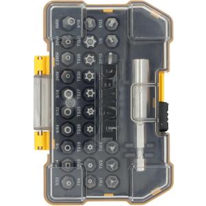 DEWALT Security Bit Set, 31-Piece Screwdriver Bit Set with Case, Universal 1/4 In Hex, Includeds Magnetic Bit Holder (DWAX200) (One Size)