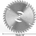 7PCS Grass Trimmer Blade Heads Replacements and Nut - 6" x 40 Teeth Carbide Tipped Weed Wacker Blade, Metal Cutter Blades Replacement Suitable for Most Electrical Weed Wacker stringless Weed Eater