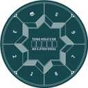 nuveti 24/31/47/55/63inch Round Poker Mat for Texas Holdem | Portable Poker Table Top with Art Deco Layout Print 6-8 Player Game Layout Mat to Play Cards, Poker Games, Blackjack, Casino