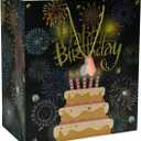 Popgiftee Happy Birthday Gift Bag with Shopping Handle for Birthday, 17.72x10.24x19.69inch, XXL