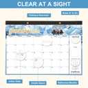 24 Month Desk Calendar 2026-2027, Runs from January 2026 to December 2027, Large 17"x12" Desktop/Wall Monthly Calendar, 2 Year Academic Calendar with Note & To Do for Home, School or office