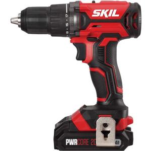 Skil 20V 1/2 Inch Cordless Drill Driver, Includes 2.0Ah PWRCore 20 Lithium Battery and Charger - DL5275-10