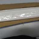 LazBlinds No Drill TDBU Roman Shades, Blackout - White, 26" W x 72" H