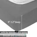 Alyvia Spring Box Spring Cover Full Size - Jersey Knit & Stretchy Wrap Around 4 Sides Bed Skirt for Hotel & Home - Full/Full XL, Light Gray