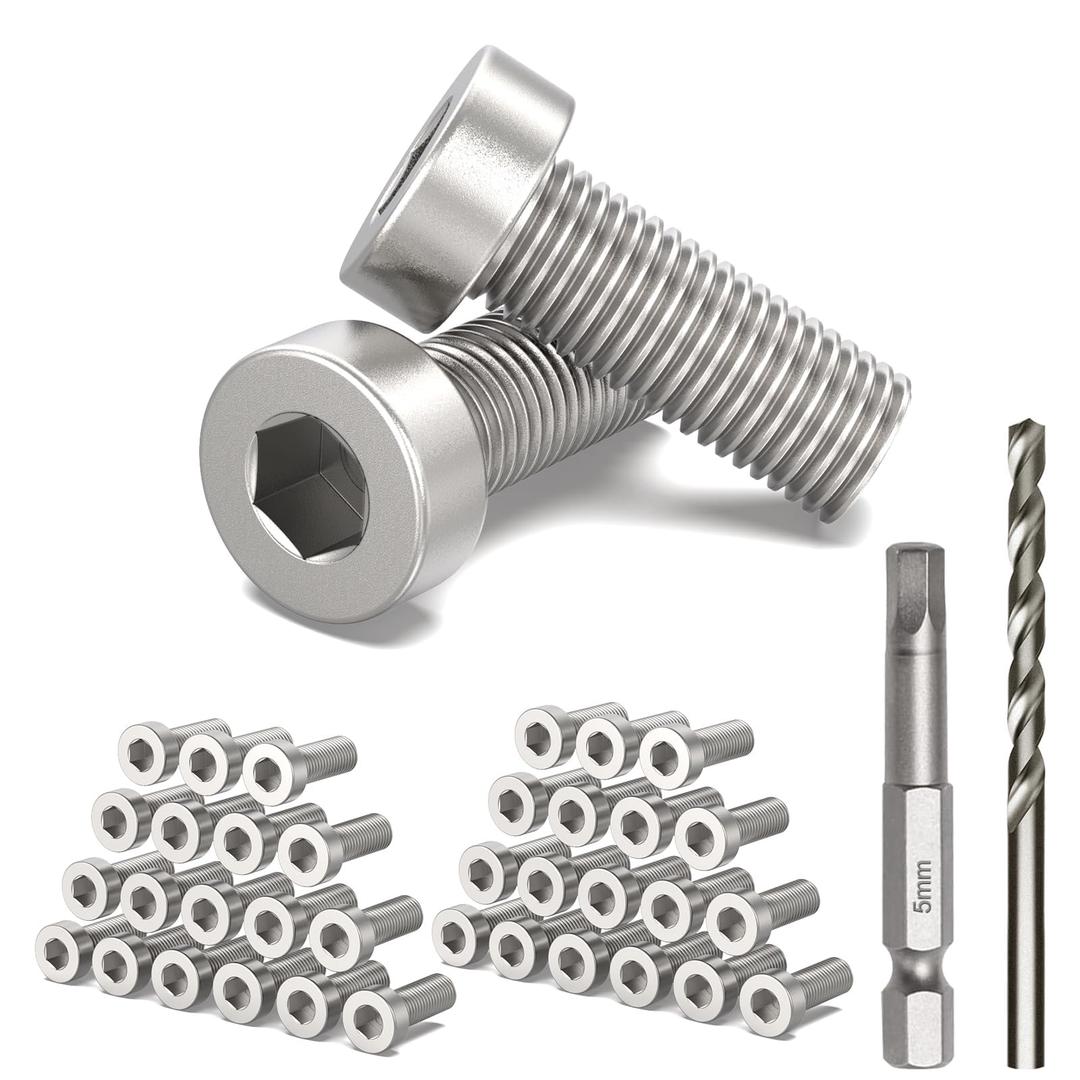 TooTaci 200 Pack T316 Stainless Steel Protector Sleeves Inner Thickened for Metal/Wood Post of 1/8 Cable Railing Kit, Marine Cable Railing Hardware for 1/8 Wire Through No Gap for Railing Decor ﻿