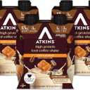 Atkins Caf Caramel Iced Coffee Flavored Protein Shake, High Protein Shake, Low Glycemic, Low Carb and Low Sugar, Keto Friendly, Gluten Free, 12 Count, BBD: 06/08/2026