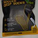 LUX Anti Slip Soccer Knee Socks,Non Slip Football/Basketball/Hockey Sports Grip Socks (Blue)