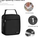 Lovoeo Lunch box Lunch bag for men women Insulated Lunchbox Lunch bags for Work Picnic Travel (Black)