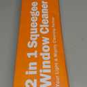 Eazer Squeegee Window Cleaner Tool, 2 in 1 Rotatable Window Cleaning Squeegee Kit with Extension Pole, 62'' Window Washing Kit, Bendable Head for Car Glass - 2 Scraper