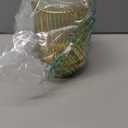 DASITON Makeup Brush holder Organizer,Crystal Cosmetic Makeup Brush Glass Brushes Storage Holder, Vintage Make Up Brush Cup Pen Pencil Holder striped vase(Coffee L)