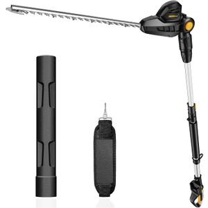 HEINPRO Pole Hedge Trimmer Cordless Compatible with Dewalt 20V MAX Battery, Hedge Trimmer with Extension Pole Up to 14-Feet Reach, 18-Inch Pole Trimmer for Hedge Trimming (Tool Only)
