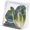 Stasher Silicone Reusable Storage Bag, Stand-Up Mega Bag, Reusable Freezer Bags, Microwave, Dishwasher, Oven Safe, Sous Vide, Premium Lunch Container, Eco Friendly, Food Storage Bags, 104 oz, Clear | Reusable Food Bag