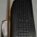 Wireless Keyboard and Mouse Combo - Full-Sized Ergonomic Keyboard with Wrist Rest, Phone Holder, Sleep Mode, Silent 2.4GHz Cordless Keyboard Mouse Combo for Computer, Laptop, PC, Mac, Windows -Trueque (1 PACK, Black)