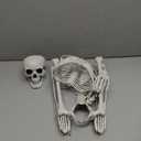 Skeleton Halloween Decor,3Ft Life Size Skeleton Full Body Plastic Human Bones for Halloween Decoration (Gray)