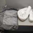 Amazon Basics Living Room Couch Dog Bed with Premium Foam, Non-Slip Bottom, Removable Washable Cover, Supportive Pressure-Relief for Dogs up to 30lbs, Medium (30" x 20"), Grey