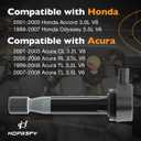 Ignition Coil Packs & Spark Plugs (Set of 6), Compatible with 1999-2008 Honda Odyssey/Accord, Acura TL/RL/CL 3.0L 3.5L 3.7L V6, Replaces# UF242, 30520P8EA01