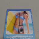 PEDVSTY Large Waterproof Phone Pouch [with Sealing Strip], Cell Phone Dry Bag for iPhone Galaxy All Phones, Floating Water Proof Bag for Beach Water Park Green (Large (Up to 8.5"))