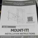 Mount-It! Weatherproof TV Wall Mount | Lockable & Tilting 2.1" Low Profile Design Fits 37 38 42 50 55 58 60 65 70 75 80 Inch Televisions | VESA Compatible up to 600x400mm | 176 Pound Capacity