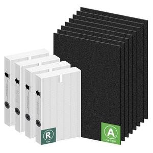 HPA200 Replacement Filters for Honeywell HRF-ARVP200, HPA200, HPA201, HA202, HPA204, HPA250 Series Air Purifiers, 4 HEPA R Filter and 8 Activated Carbon Pre-Filters A by Funmit