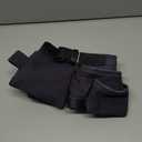Graintex DS2525 :: 9 Pocket Children Tool Belt Navy Blue Color Suede Leather, Kids Real Tool Belt, Boys and Girls Tool Apron for Home Improvement, 1.1/2" Leather Belt, Hammer Loops