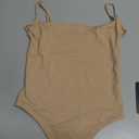 SUUKSESS Women Sexy Square Neck Thong Bodysuit Backless Cami Bodysuit Top, Size: S