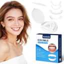 Adjustable Fake Teeth Veneers Kit Instant Smile Covers for Broken or Missing Teeth, Natural Fit Cosmetic Dental Veneers, Upper & Lower Temporary Tooth Cover Set