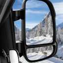 Passenger Right Side Mirror Replacement for Dodge Ram Promaster 1500 2500 3500 2014-2026, Heated Power Glass Car Accessories for Ram Promaster, Turn Signal Light Manual Folding, Replaces CH1321417