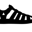 MIA Girl Black Jelly Fisherman Sandals,Black, Size 8