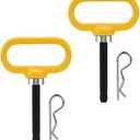 1/2 inch Magnetic Trailer Hitch Pin and Clip Tow Hitch Pin Pin Heavy Duty Lawn Mower Hitch for Tractors, Towing, Lawn Mower, Golf Cart and ATV, Heavy Duty Gate Pin,2PCS