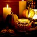 Scented Candles for Home Decoration - Aromatherapy Candles - Pumpkin Shaped - Cranberry Pumpkin | Thanksgiving Candle Gift Natural Soy Wax Candles