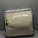 Mattress Topper Sheet Protector Underblanket Extra Thick Mattress pad Cover Woolmark Under Blanket (Queen 60" x 80" - 150 x 200 cm) Ecru/Cram