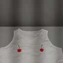 Hilinker Women's Summer Tank Tops Sleeveless Letter Graphic Printed Ribbed Knit Basic Crop Cami Tops Shirt (Large, White Two Cherry)