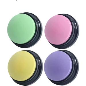 Voice Recording Button, 30 Second Record Button for Dog Pet Interactivity, Gift for Friend, Family, 4 Color Purple, Green, Yellow, Pink