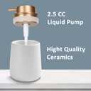 Soap Dispenser Ceramic with Easy-to-Press Pump Hand Lotion Liquid Dispenser for Shampoo Bathroom Kitchen 12 oz