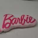 Franco Movie Luxe Super Soft Plush Squishy Decorative Pillow (Officially Licensed Product), 17" Inch, Barbie Logo