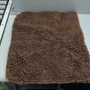 OLANLY Large Bathroom Rugs 40x24, Extra Soft Absorbent Chenille Bath Rugs, Rubber Backing Quick Dry, Machine Washable Bath Mats for Bathroom Floor, Tub and Shower, Home Decor Accessories, Brown