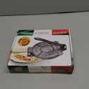 ARC Tortilla Press 8 inch, Cast Iron Tortilla Maker Include 100 Pcs Parchment Paper, Heavy Duty Tortillera Pataconera, Flour Tortilla Press, Roti Maker, Taco Maker, Taco Press, Black Gray