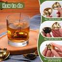 Sumind 50 Pcs Stainless Steel Tea Strainer Ball Infuser Loose Leaf Steeper Interval Diffuser Heart Shape Mesh Filters with Extended Chain Hook for tea party Seasonings Cup Bottle(Gold)