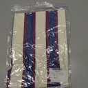 LilyCoco Womens Striped T Shirt Cotton Crop Short Sleeve Crew Neck Summer Tshirts Blue and White Medium (M)