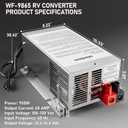 WF-9865 65 Amp RV Power Converter - Deck Mount Three-Stage Power Converter/Charger Replacement for 9800 Series,Rv Converter 65 amp for Camper RV Trailer