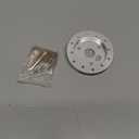 Universal Steering Wheel Spacer, 0.5 Inch Silver Aluminum Hub Adapter, 6 Hole to 3 Hole Mounting Kit with CNC Machined Billet